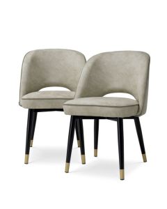 Cliff Mayer Silver Dining Chair Set of 2