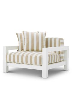 Cap-Antibes Outdoor Chair White/ Florent Beige