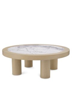 Presedio Coffee Table Washed Oak / Bianco Lilac Marble