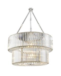 Infinity Nickel Double Chandelier