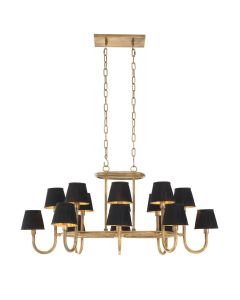 Sparrows Vintage Brass Chandelier 
