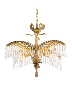 Hildebrandt Small Brass Chandelier