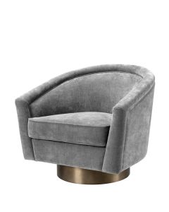 Catene Clarck Grey Swivel Chair 