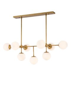 Lux Antique Brass Chandelier