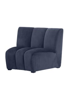 Lando Blue Velvet Sofa