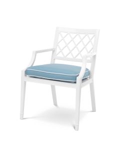 Paladium White Outdoor Dining Armchair
