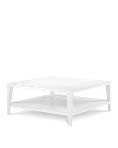 Bell Rive White Outdoor Square Coffee Table