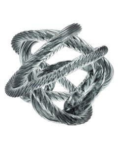 Dominico Large Grey Blue Glass Desk Accessory 