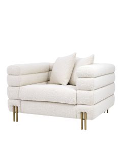 York Boucle Cream Armchair