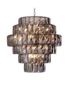 Amazone Large Smoked Glass Chandelier 
