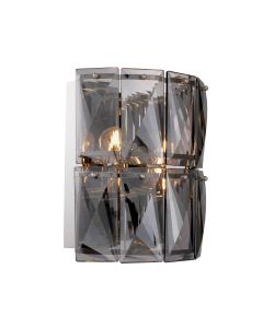 Amazone Smoked Glass Wall Lamp 