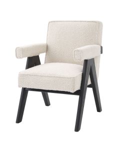 Greta Boucle Cream Dining Chair 
