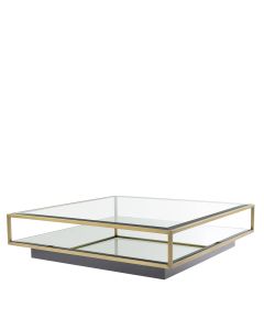 Tortona Brushed Brass Coffee Table