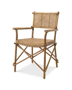 Jahor Natural Rattan Dining Arm Chair