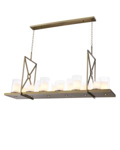 Summit Light Brushed Brass Chandelier 