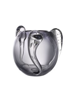 Sianluca Small Grey Glass Vase