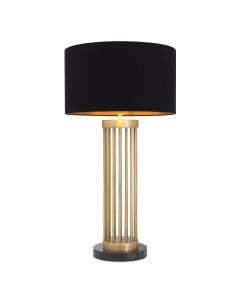 Condo Antique Brass Table Lamp