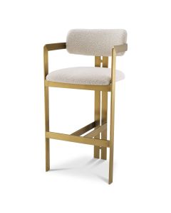 Donato Boucle Cream Bar Stool