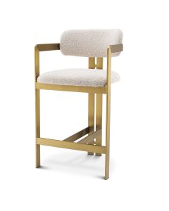 Donato Boucle Cream Counter Stool