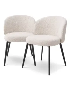 Lloyd Boucle Cream Dining Chair - Set of 2