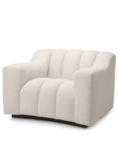Kelly Boucle Cream Armchair