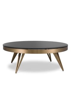 Rocco Brushed Brass Coffee Table