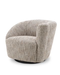 Colin Mademoiselle Beige Swivel Chair - Right