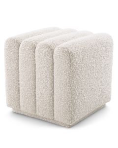 Bente Boucle Cream Stool