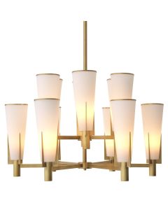 Dino Antique Brass Double Chandelier