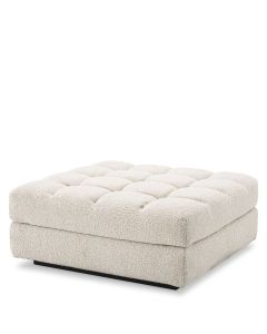 Dean Boucle Cream Ottoman