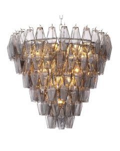 Benini Small Smoked Glass Chandelier