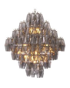 Benini Large Smoked Glass Chandelier