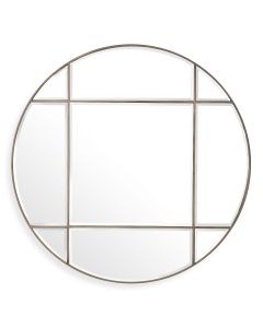 Beaumont Round Vintage Brass Mirror