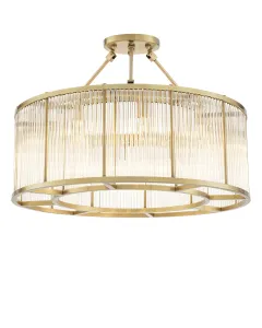 Bernardi Large Antique Brass Ceiling Lamp