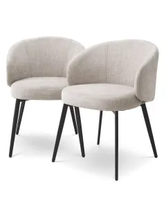 Lloyd Sisley Beige Dining Chair - Set of 2 with Arms