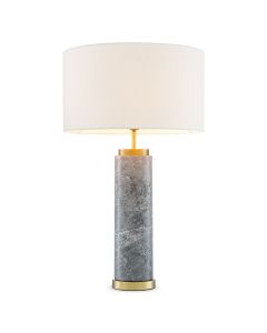 Lxry Grey Marble Table Lamp