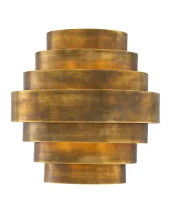 Rizzi Vintage Brass Double Wall Lamp