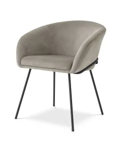 Campus Savona Greige Velvet Dining Chair