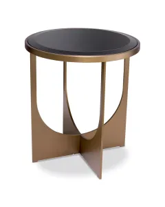 Elegance Brushed Brass Side Table