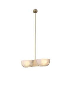 Artos Vintage Brass Double Chandelier