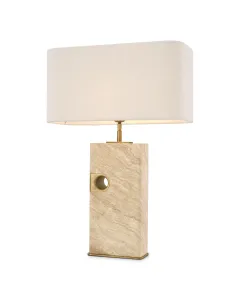 Sebago Travertine Table Lamp