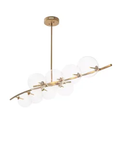 Spezia Antique Brass Chandelier