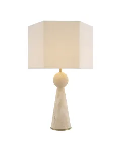 Novak Travertine Table Lamp