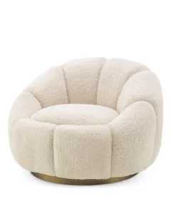 Inger Brisbane Cream Swivel Armchair