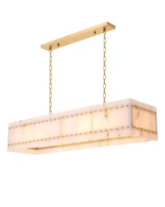 Ruby Alabaster Rectangular Chandelier