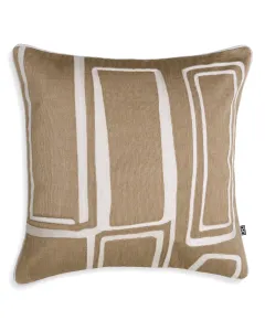Ribeira White and Beige Cushion