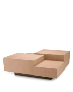 Nerone Natural Oak & Bronze Coffee Table