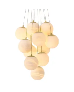 Sphinx Antique Brass Chandelier