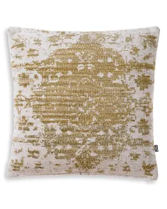 Serene Ivory and Vintage Green Cushion
