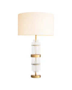 East Antique Brass Table Lamp 